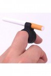 CABLING® Bague de Support de Cigarette Mains Libres Titulaire de la Cigarette Bague en Silicone pour Les Fumeurs/Noir