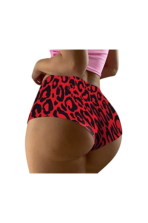 DUHGBNE Short imprimé Saint-Valentin pour femme, boxer drôle, sous-vêtements, boxer, culotte, pyjama pour homme, sous-vêtemen