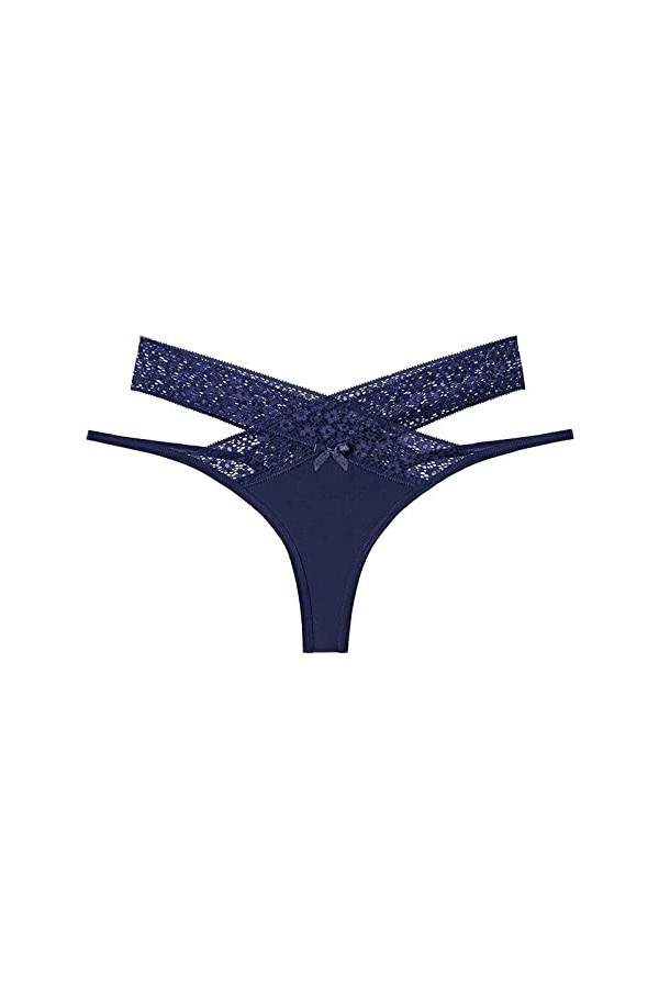 SUPTTING Culotte en Dentelle Florale Sexy pour Femme, Maille à Taille Basse, Creuse, Transparente, sous-Vêtements de Grande T