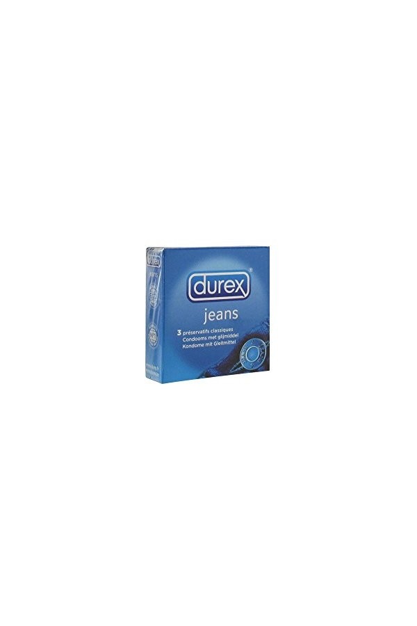 DUREX Préservatifs Classic Jeans Boîte de 3