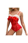 Kwatieh Tenue Sexy Femme Coquine Hot Noël - Chemises en Dentelle String Sexy Tenue Erothique Sexy Satin et Dentelle Lingerie 