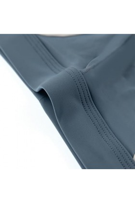 MEGAHERZ T-Shape en Soie glacée Transparente pour Hommes Short dété érotique pour Hommes Plus Size Bleu,L 