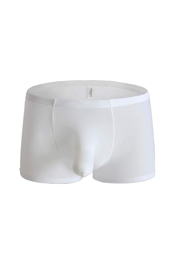 compulsoryking String sexy transparent ultra fin avec poche bombée en maille respirante pour homme, gris, Large