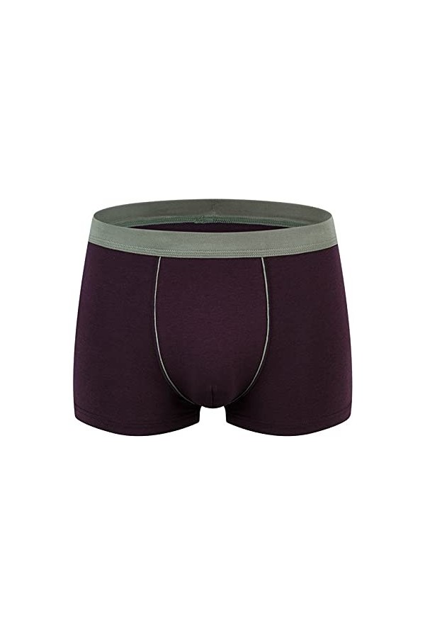 Slip en coton pour homme grande taille évacuant lhumidité sous-vêtements en maille respirante taille basse U convexe sans co