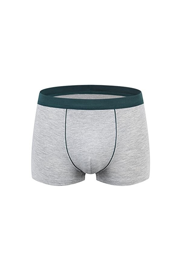 Slip en coton pour homme grande taille évacuant lhumidité sous-vêtements en maille respirante taille basse U convexe sans co