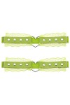 Lot de 2 porte-jarretelles réglables en dentelle en forme de cœur pour femme