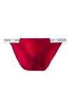 MEGAHERZ Culotte Homme Couleur Unie Stretch Sexy Taille Basse Ice Silk High Cross Thong Fitness Sports Comfortable Triangle S