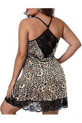 JEShifangjiusu Femmes Sexy Pyjama Plus Taille Pyjama Dentelle Bordure Soie Pyjama Pyjama PoupéE Pyjama Dentelle Chimique Jau