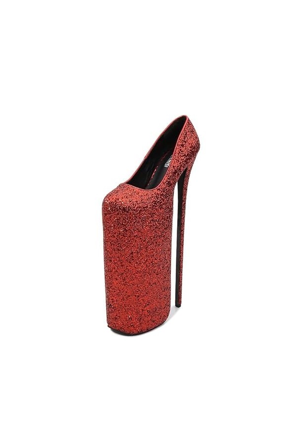 Entrez dans le glamour et lélégance avec ces talons hauts imperméables de 30 cm. Mettez en valeur votre style avec ces talon