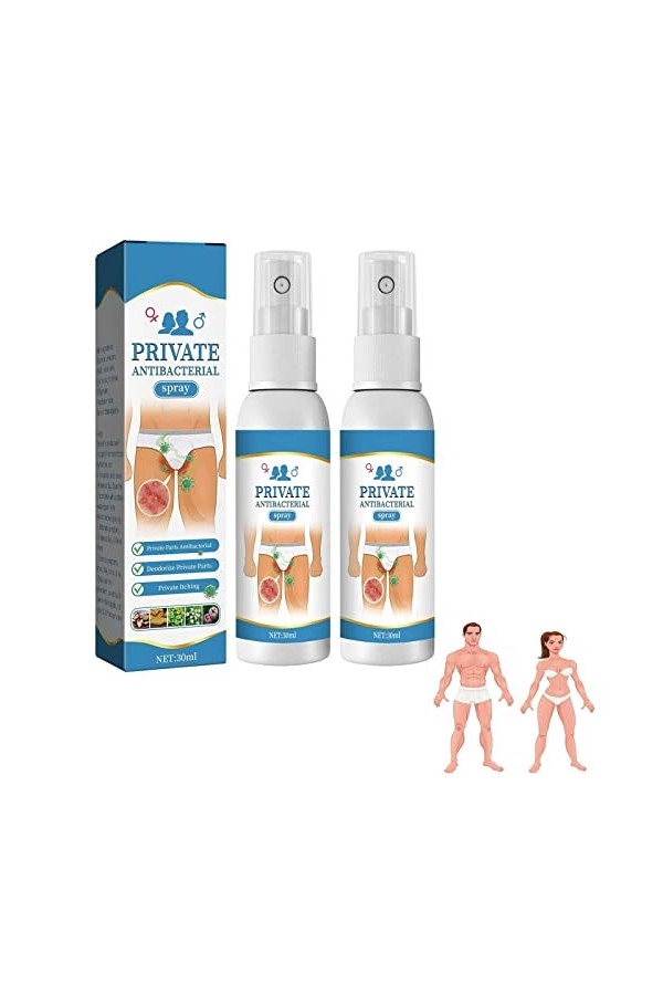 Spray antibactérien pour parties intimes,spray antibactérien pour la zone intime, spray dhygiène intime pour homme femme,pré