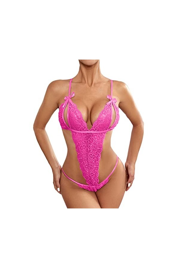 sous Vêtements Femme Sexy Hot, Femmes Noir Dentelle Sexy Ouvert Entrejambe Bas Crotchles RéSille Lingerie Lingerie Pure Linge