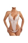 sous Vêtements Femme Sexy Hot, Femmes Noir Dentelle Sexy Ouvert Entrejambe Bas Crotchles RéSille Lingerie Lingerie Pure Linge