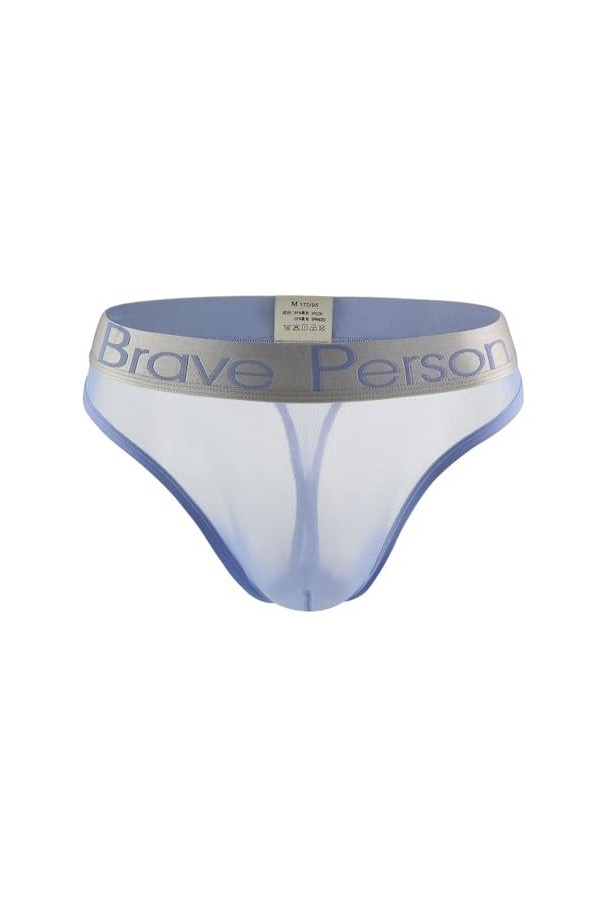 MEGAHERZ Shorts pour Hommes Thong en Maille Slip Sexy pour Hommes Noir,L 