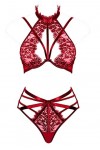 Lingerie sexy en dentelle pour femme - Rouge - 95