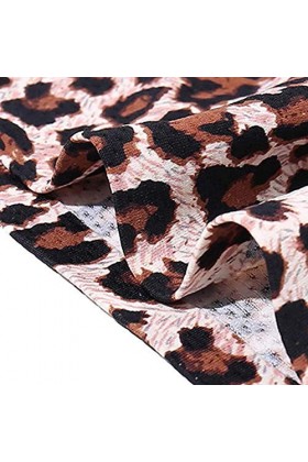 Youning Culottes sexy pour femme - Sous-vêtements - Sous-vêtements sexy - Motif léopard - String sexy - Bandage bas - Culotte