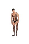 Duohropke Combinaison ouverte en nylon pour homme - Collants en résille - Collants transparents - Lingerie - Combinaison inté