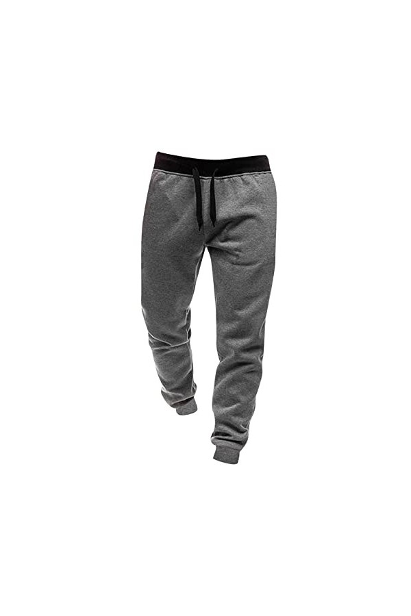 Gefomuofe Pantalon de jogging pour homme en coton - Coupe ajustée - Pantalon de loisirs - Pantalon cargo - Pantalon de joggin