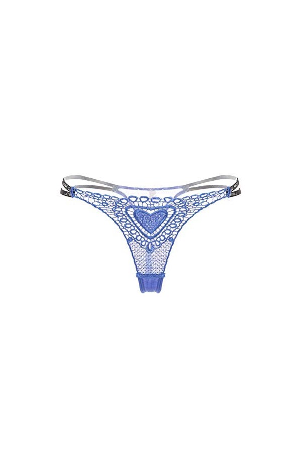 ZHIYU Sous-vêtements Culotte Bas Broderie Sous-vêtements Fleurs Femmes Mesh Corsage Costume, Rose, taille unique