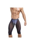 Mymyguoe Boxer pour homme - En maille transparente - Long respirant - Pour les loisirs - Pour le sport, le jogging, le yoga, 