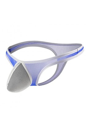 Homme String Thong Respirant Slips sous-Vêtement avec Taille Basse Jockstrap String Homme Sexy Slip Athlétique Support Linger