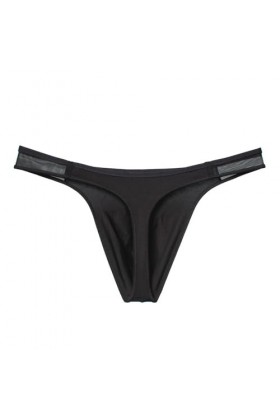 Culottes de Sport pour Hommes Culottes de Coton Thong Culottes de Course pour Hommes Culottes érotiques sans Coutures Noir,X