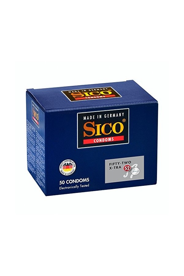 Sico Préservatifs de différentes tailles et emballages - Made in Germany 57 mm, 60 mm et 64 mm, paquet de 6 