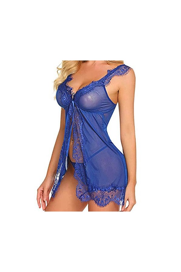 Ensemble Lingerie Sexy Femme Érotique, Ensemble de Lingerie pour Femmes avec Porte-Jarretelles Soutien-Gorge Sexy et Culotte 