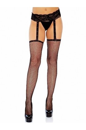 Leg Avenue - Bas avec ceinture aspect porte-jarretelles