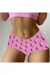 DUHGBNE Femme Saint Valentin Imprimé Shorts Drôle Boxers Sous-vêtements Boyshort Culotte Femme Pyjama Rembourré Cuissard Homm