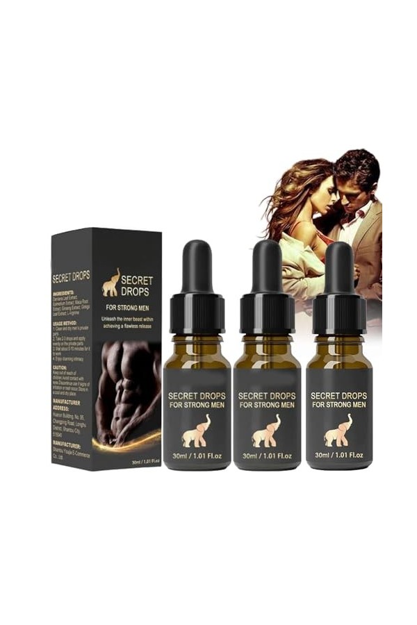 Goutte secrète, gouttes secrètes pour hommes forts, gouttes secrètes améliorées, gouttes heureuses secrètes pour hommes forts