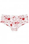 DUHGBNE Femme Saint Valentin Imprimé Shorts Drôle Boxers Sous-vêtements Boyshort Culotte Femme Pyjama Femme Sous-vêtements Sl