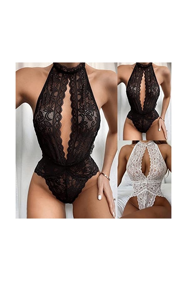 Lingerie Sexy Femme Coquine Hot Sous Vêtement Erothique Sexy Dentelle Entrejambe Ouverte Ensemble Lingerie Feminine Sexy Ling