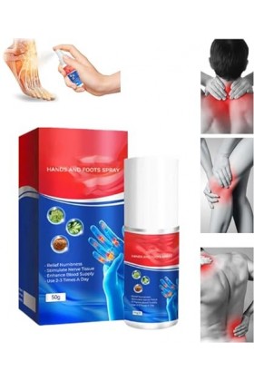 Gfouk Numbfix Pulvérisateur mains et pieds pour ténosynovite pour les mains et les pieds, pour linconfort causé par les arti