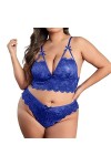 Lingerie Ensemble Femme, Femme Ensemble de Lingerie Sexy Babydoll Imprimé Léopard Push Up Bra Soutien-Gorge et String Culotte