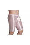 MEGAHERZ Shorts Hommes élastiques Transparents Pantalons de séduction Sexy Lingerie érotique Rose 