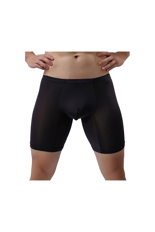 Générique Boxer Extensible Taille Moyenne pour Homme sous-vêtement Respirant en Soie glacée sous-vêtement dinspiration Sport