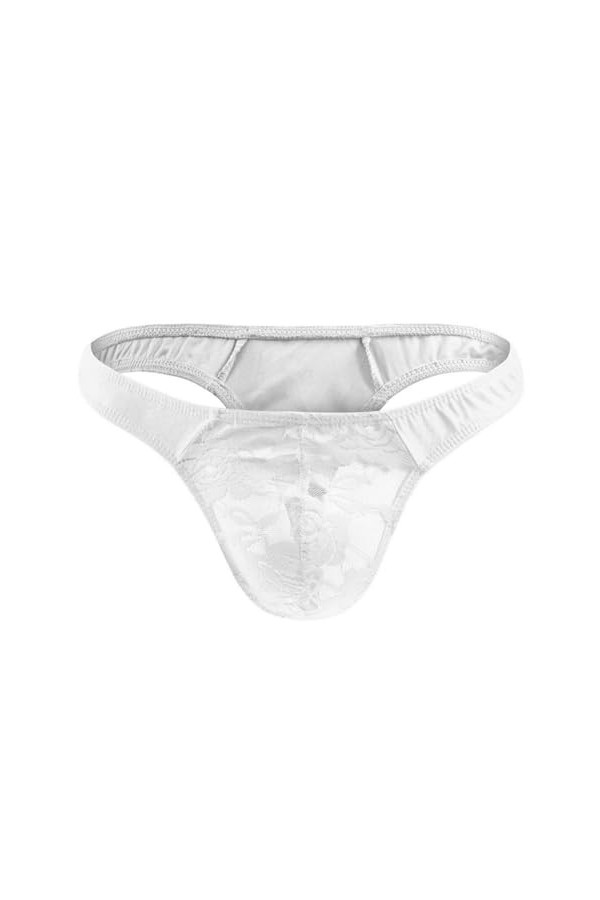 BreakEgg Hommes Sexy Dentelle G-String sous-Vêtements Tzy090T-DarkBlue,Taille Unique 