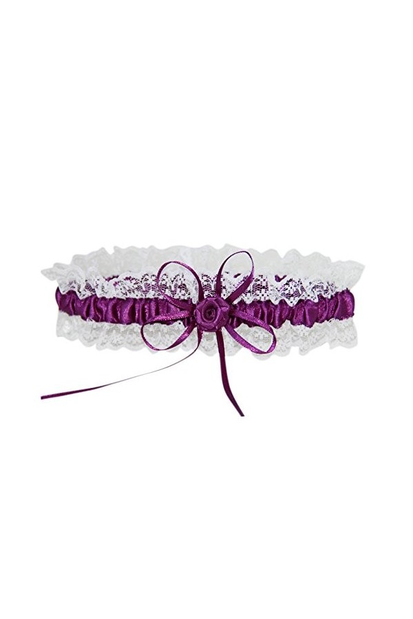 hochzeits-shop-hamburg HBH Hamburger Jarretière de mariage M8543, bleu, taille unique