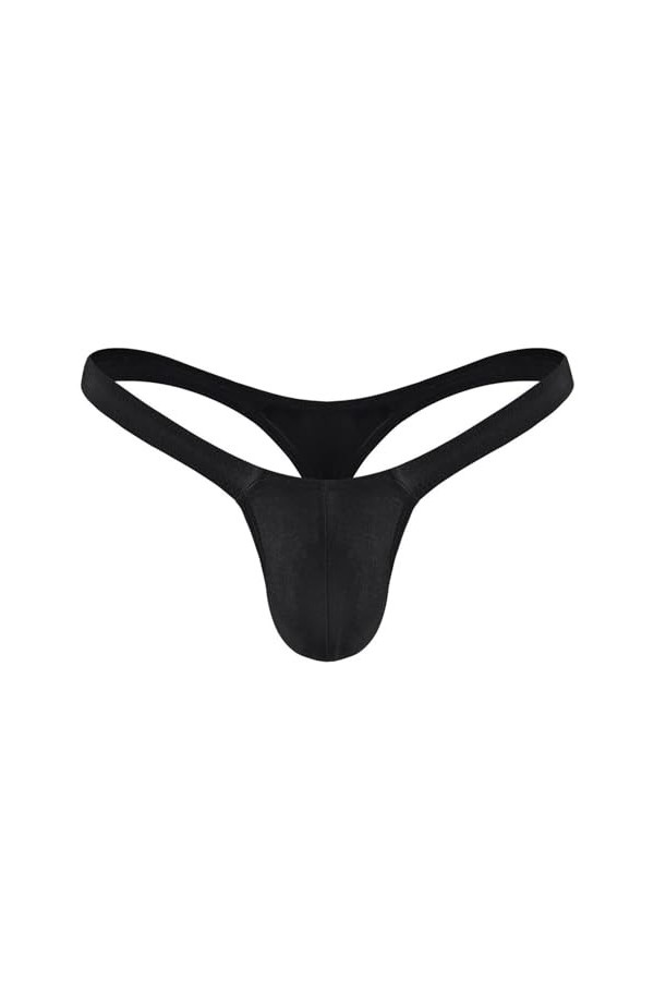 BreakEgg Hommes Sexy G-String String sous-Vêtements Doux Confortable Mens T Retour Mémoires Rouge,Taille Unique 