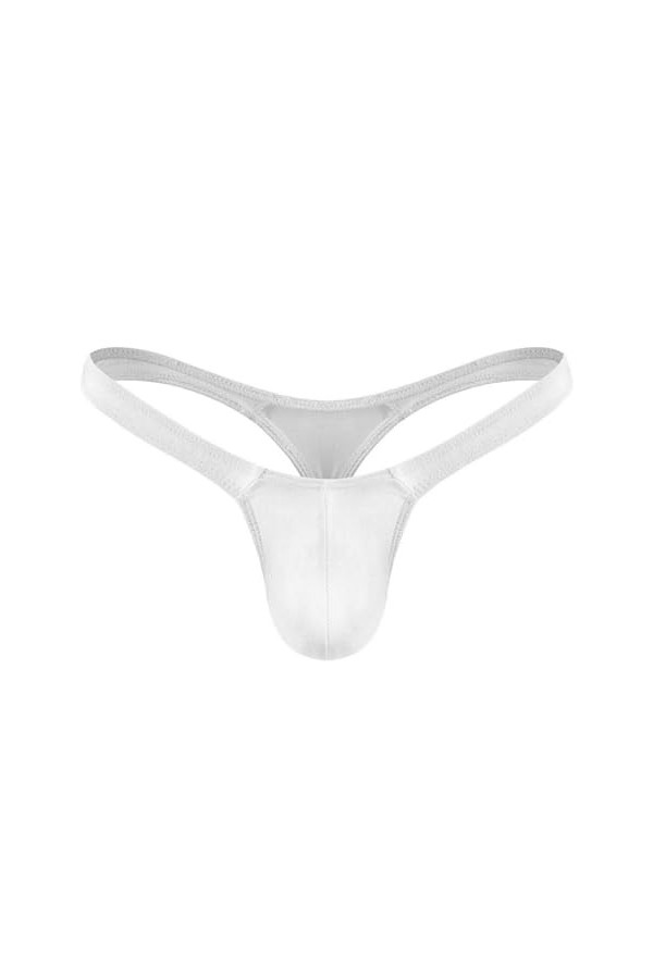 BreakEgg Hommes Sexy G-String String sous-Vêtements Doux Confortable Mens T Retour Mémoires Rouge,Taille Unique 