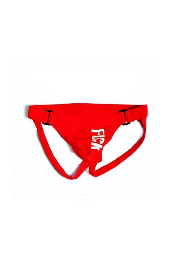 Jockstrap String Hommes Respirant Confortable Coton Slips Design Unique sous-Vêtements pour Hommes Bleu,XL 