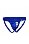 Jockstrap String Hommes Respirant Confortable Coton Slips Design Unique sous-Vêtements pour Hommes Bleu,XL 