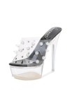 Soyez la star de la nuit avec ces superbes sandales à talons hauts transparentes cloutées Élevez votre style avec ces sandale
