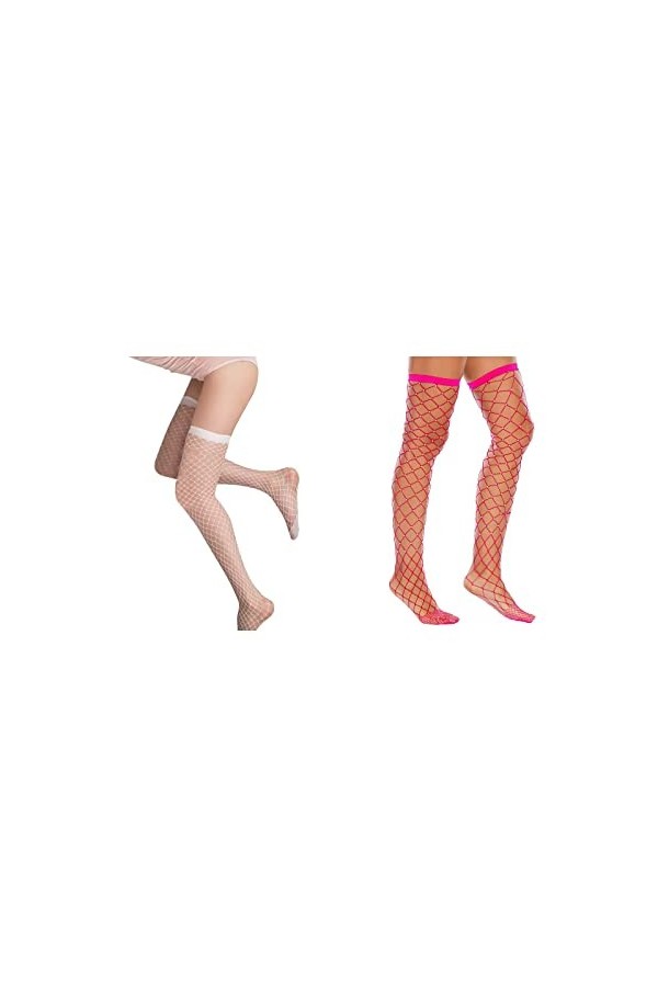 Sensail longue chaussette, Sexy Cuir Bas À Cuisse En Dentelle Pour Femme Rouge 