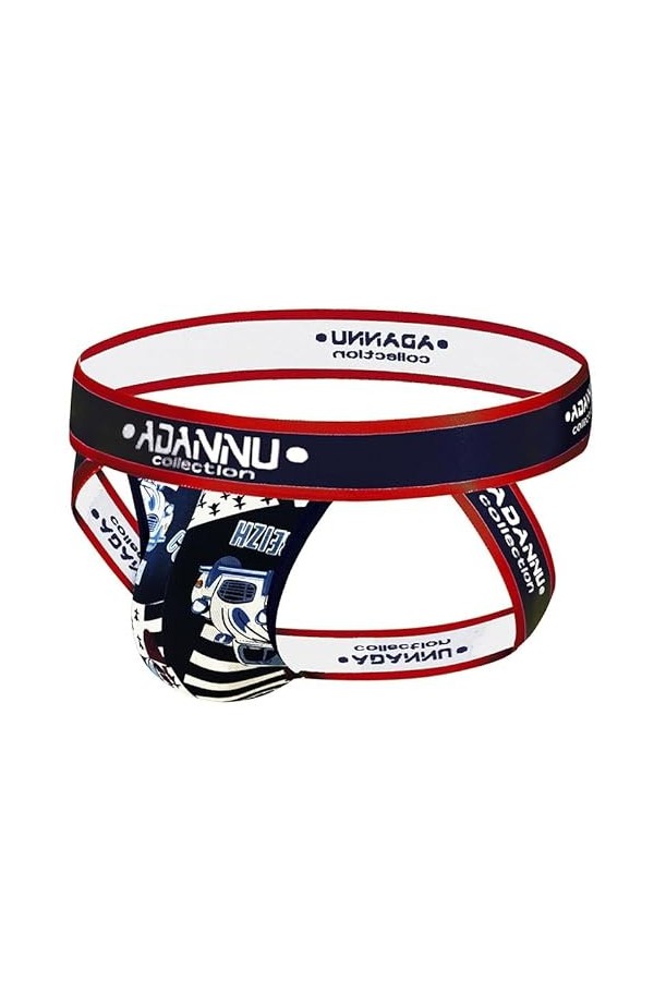 MEGAHERZ Mens Seamless Double Thong Ice Silk Sexy Thong Mens Breathable Underwear Mens Low Rise Pants Jaune,M 