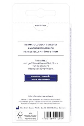 Ritex 10 Préservatifs Sentiment Intense