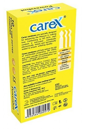 Carex Extra Time Lot de 10 préservatifs PowerShot