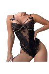 sous Vêtements Femme Sexy Hot, Femmes Noir Dentelle Sexy Ouvert Entrejambe Bas Crotchles RéSille Lingerie Lingerie Pure Linge