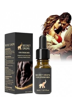 Goutte secrète, gouttes secrètes pour hommes forts, gouttes secrètes améliorées, gouttes heureuses secrètes pour hommes forts