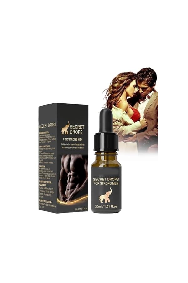 Goutte secrète, gouttes secrètes pour hommes forts, gouttes secrètes améliorées, gouttes heureuses secrètes pour hommes forts